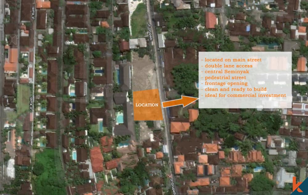 1000 m² Land Plot for Sale Drupadi, Bali, Drupadi