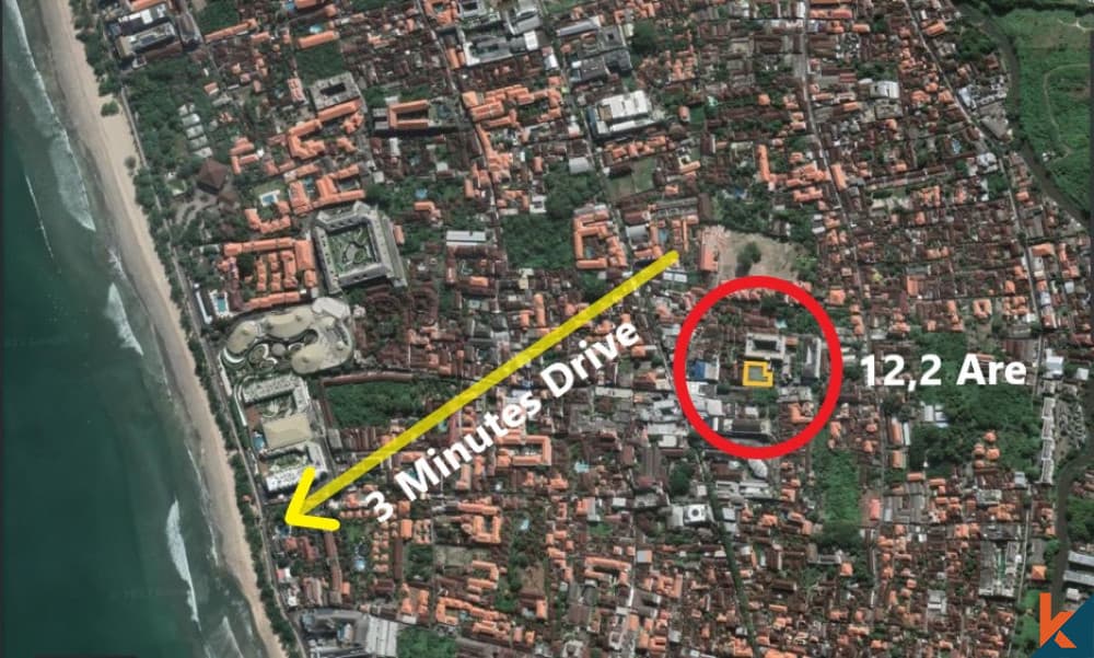 1700 m² Land Plot for Sale Kuta, Bali, Kuta