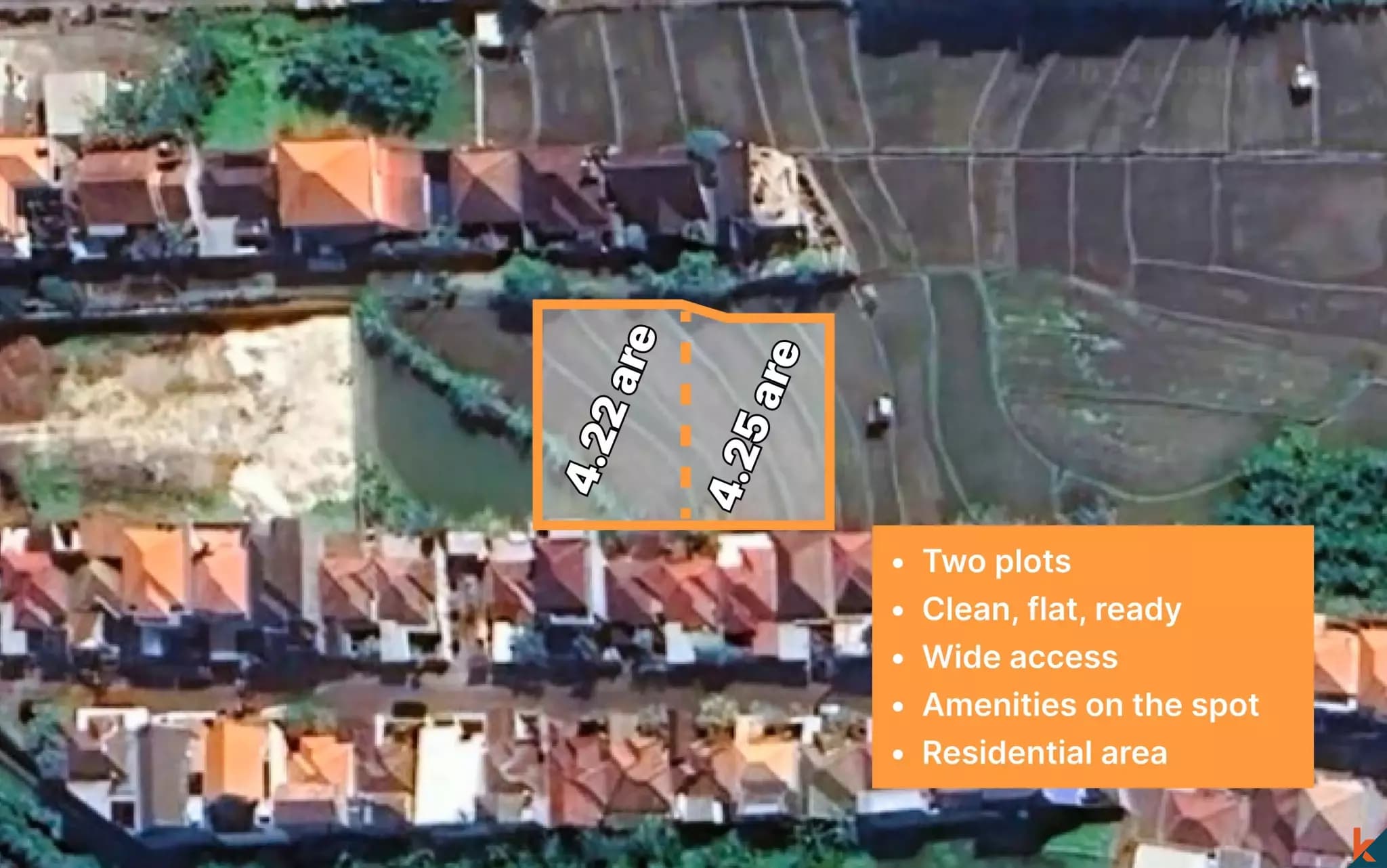 422 m² Land Plot for Sale Kerobokan, Bali, Kerobokan