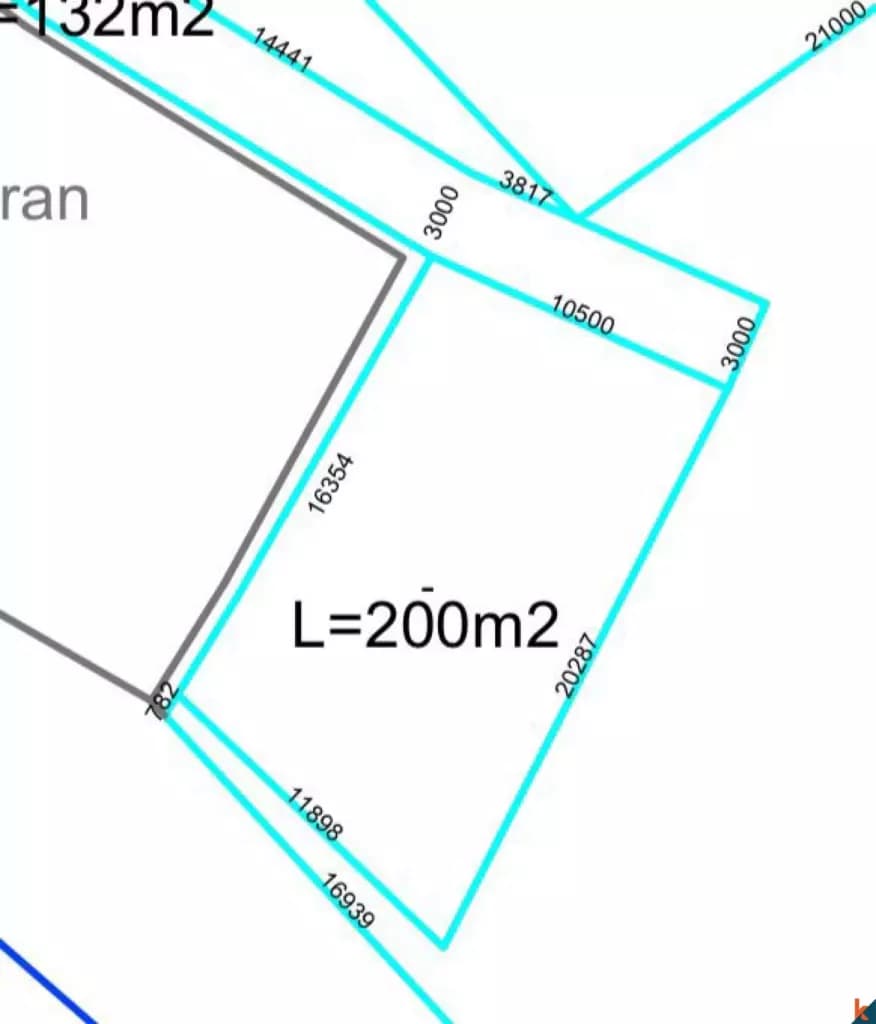 200 m² Land Plot for Sale Tabanan, Bali, Tabanan — photo 3