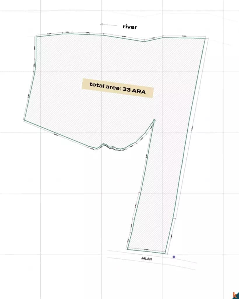 3300 m² Land Plot for Sale Tabanan, Bali, Tabanan — photo 3