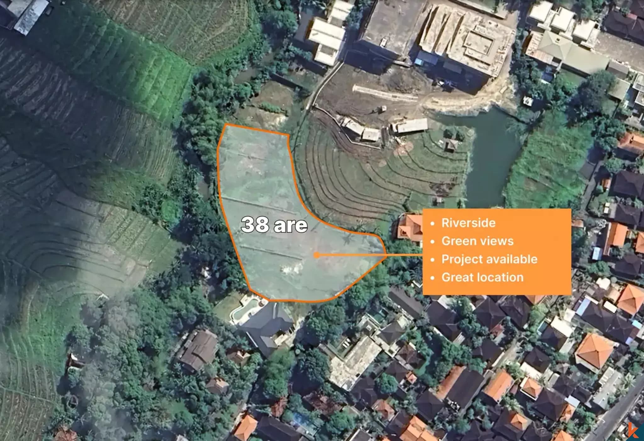 3800 m² Land Plot for Sale Pererenan, Bali, Pererenan