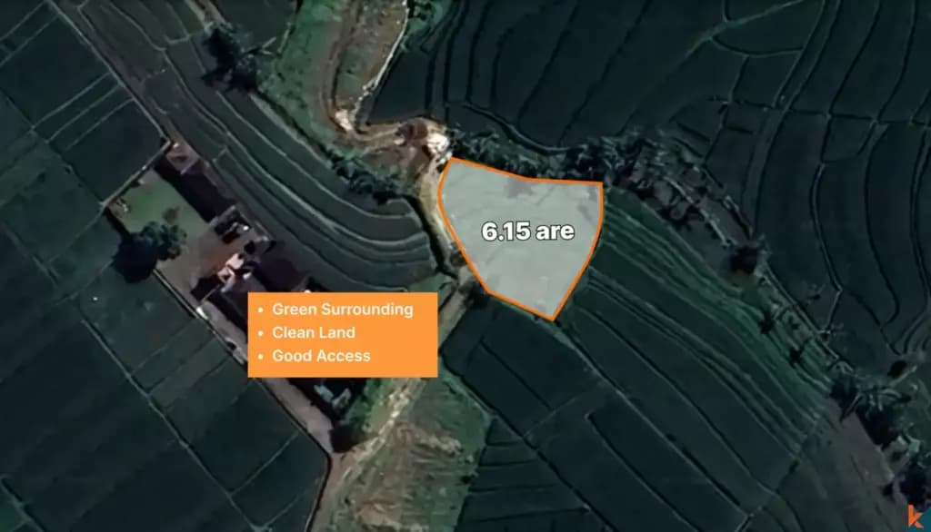 615 m² Land Plot for Sale Tabanan, Bali, Tabanan — photo 2