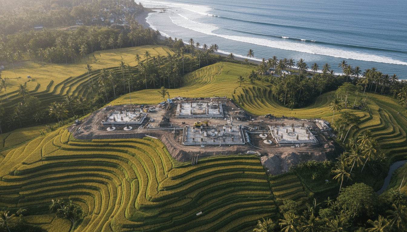 Tabanan Rice Field Construction Soft Soil Engineering in Bali