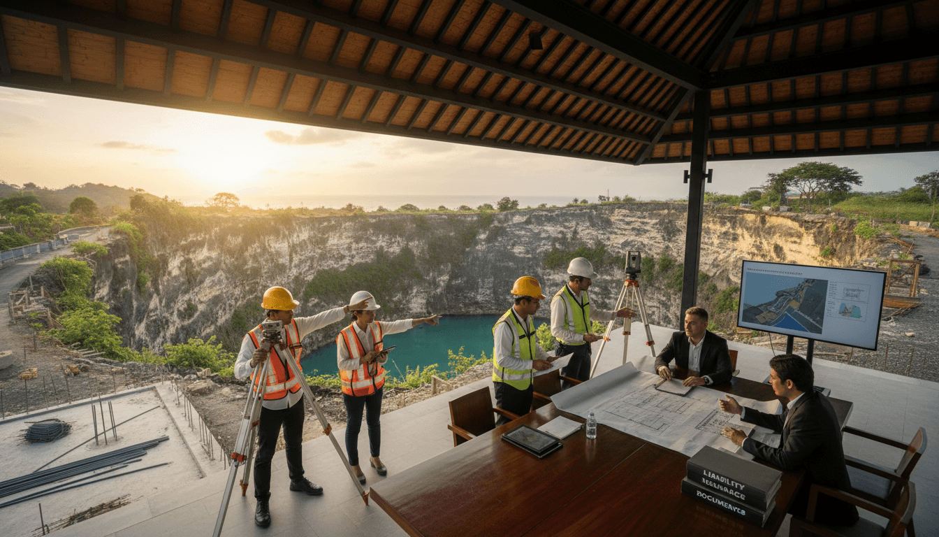 Pecatu Limestone Sinkhole Surveys Insurance Costs Bali