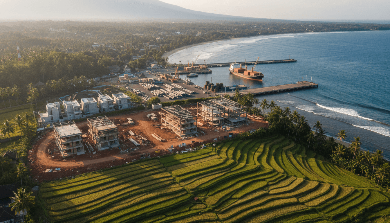 Steel Beam Import Duties Shipping Costs at Singaraja Port Bali