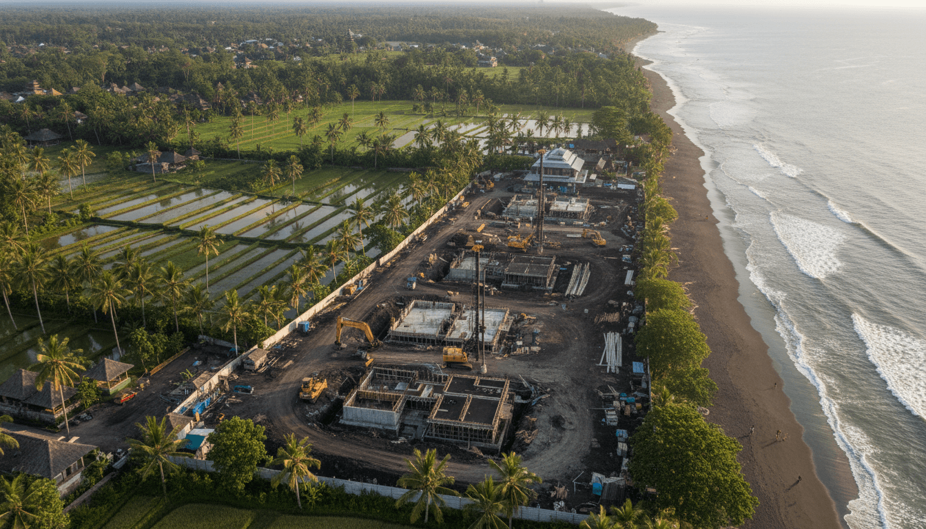 Lovina Black Sand Beach Foundation Piling Costs Bali