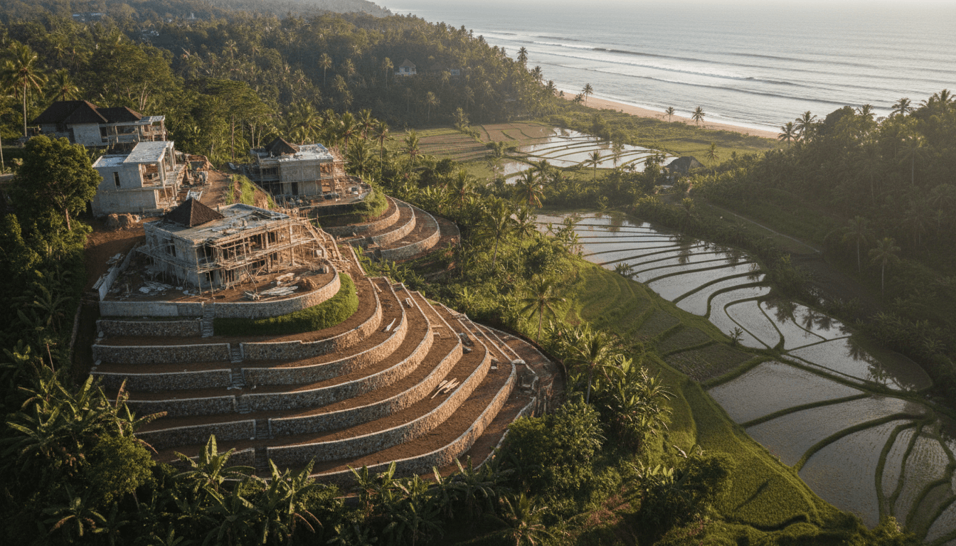 Sidemen Valley Retaining Wall Costs Permits Bali