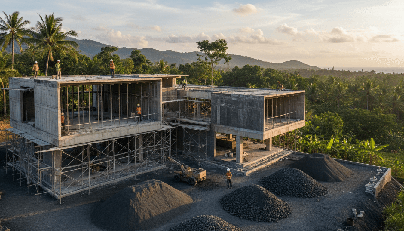 Amed Black Sand Concrete Mix Design Costs Bali
