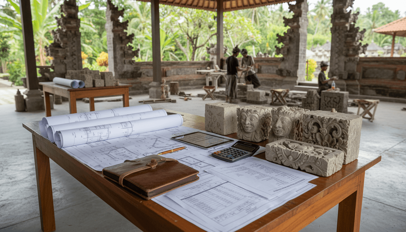 Gianyar Stone Carving Labor Rates Temple Costs Bali
