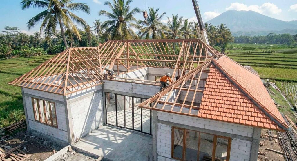 Bali Villa Construction - Roof