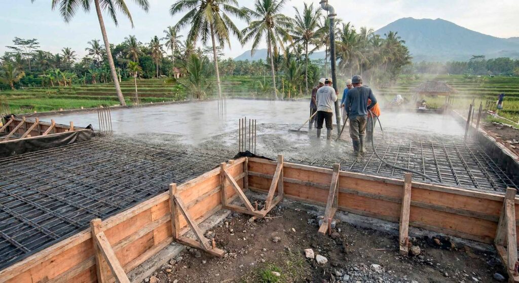 Bali Villa Construction - Slab4