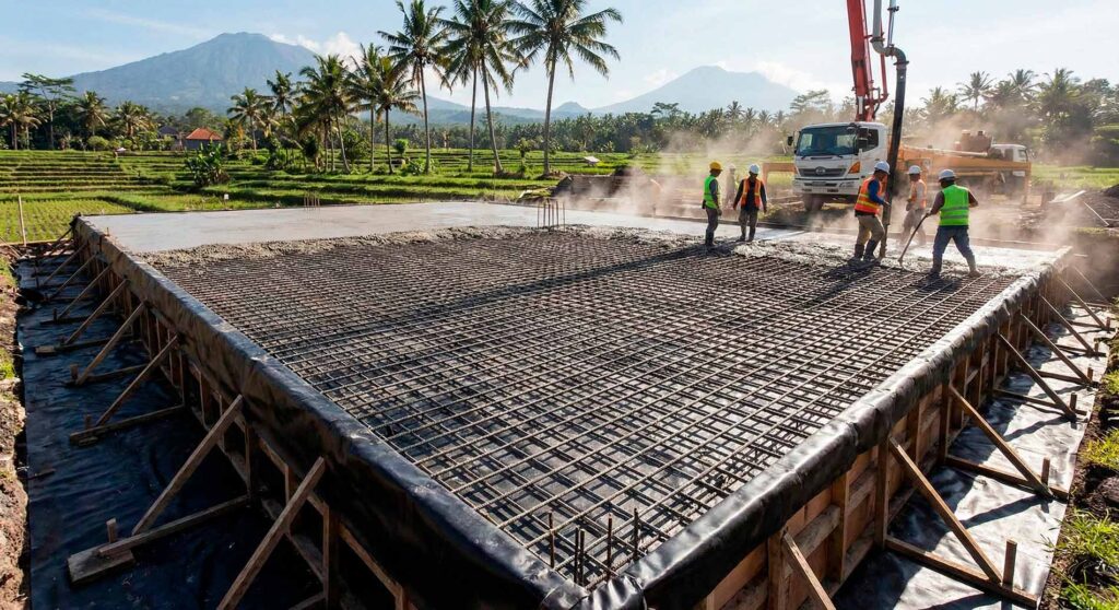 Bali Villa Construction - Slab_2
